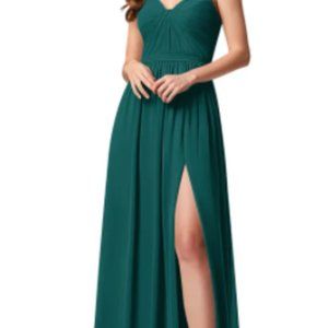Azazie Evie Bridesmaid dress in Peacock (A6)